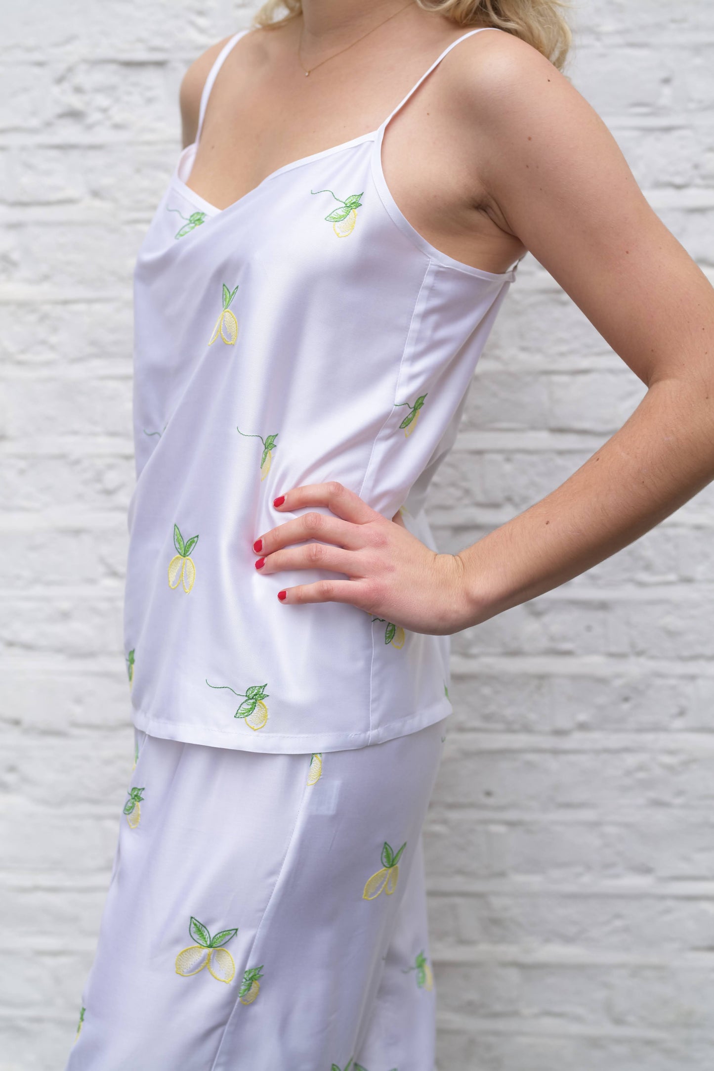 Cami Top & Trousers Set - Amalfi Lemons