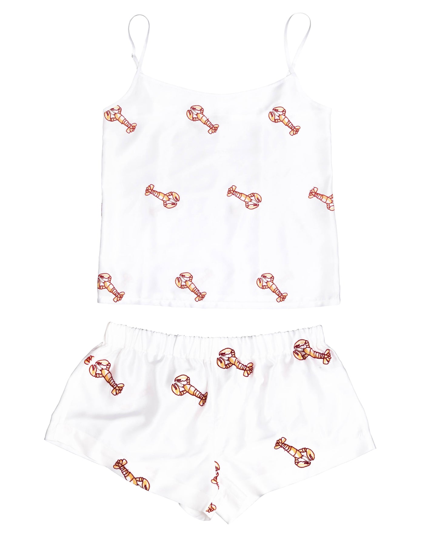 Cami Top & Shorts Set - Lobster