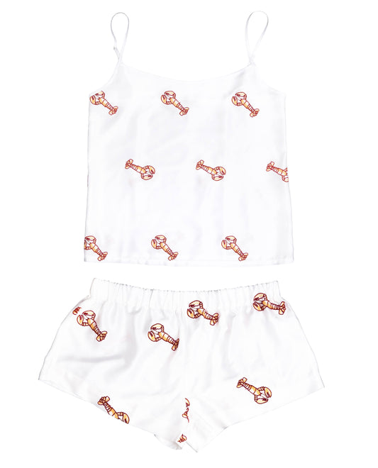 Cami Top & Shorts Set - Lobster