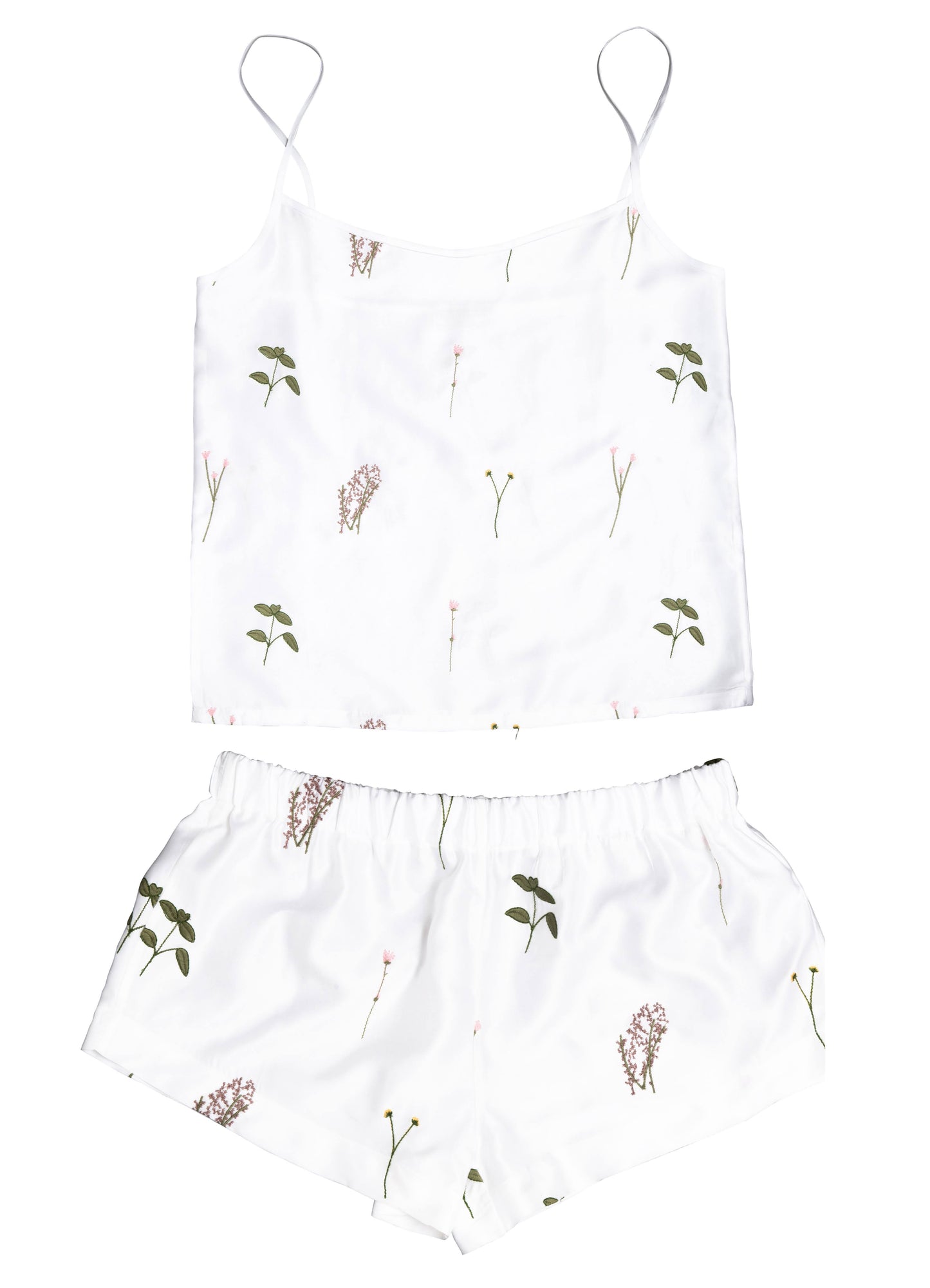 Cami Top & Shorts Set - Flowers