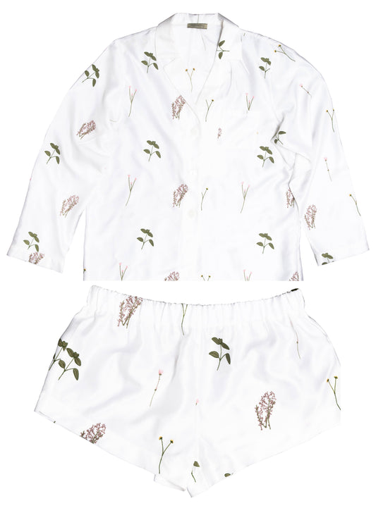 Shirt & Shorts Set - Flowers